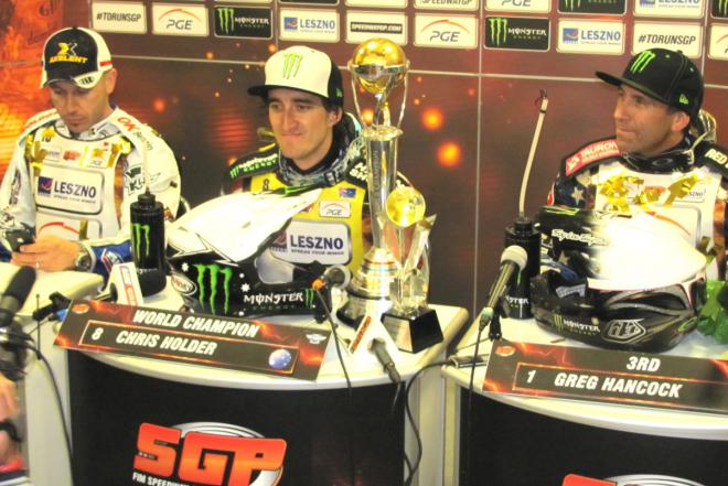 Najlepsi żużlowcy SGP 2012 - Nicki Pedersen, Chris Holder i Greg Hancock