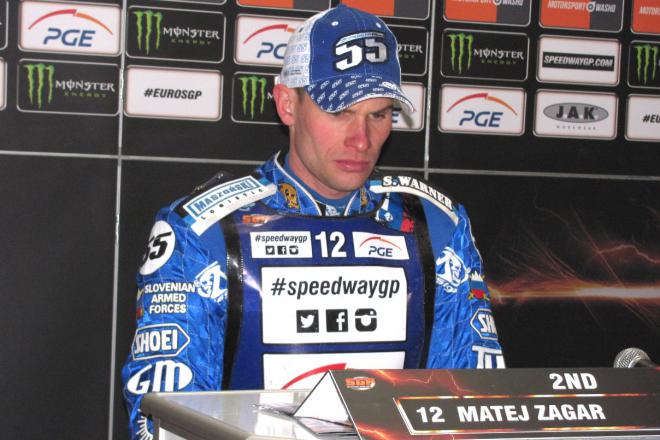 W tym sezonie najlepszy występ w Grand Prix Matej Zagar zanotował w Bydgoszczy, gdzie stanął na drugim stopniu podium
