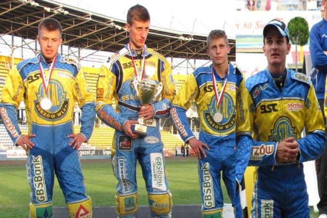 Nasi mistrzowie: Łukasz Cyran, Adrian Cyfer, Łukasz Kaczmarek i Bartosz Zmarzlik