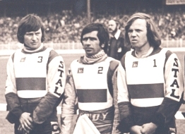 Od lewej: B. Nowak, E. Jancarz i J. Rembas