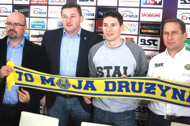 Od lewej: Przemysław Buszkiewicz, Ireneusz Maciej Zmora, Piotr Świderski i Piotr Paluch