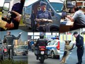Policjant na służbie w obiektywie gimnazjalistów