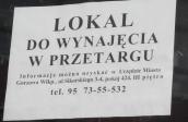 Cięcie siekierą stawek czynszu za lokale użytkowe