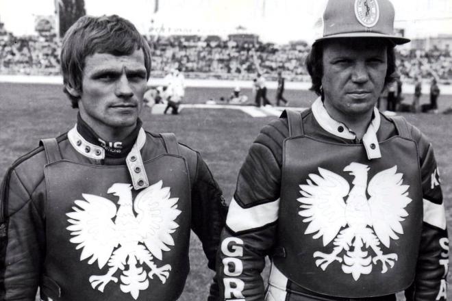 Bohaterowie lubuskich derbów w 1984 roku - Andrzej Huszcza i Jerzy Rembas - czasami jeździli też wspólnie dla reprezentacji Polski