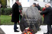 Pamiątkowy kamień stanął w miejscu landsberskiej synagogi