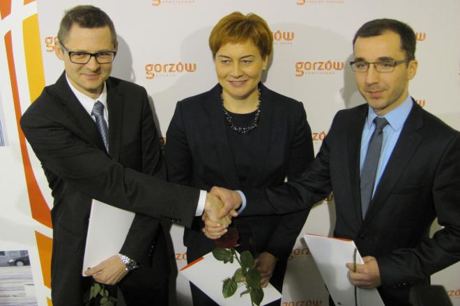 Od lewej: Jacek Szymankiewicz, Agnieszka Stanisławska i Łukasz Marcinkiewicz