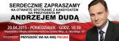 Kandydat na prezydenta RP Andrzej Duda w Gorzowie