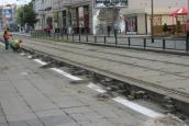 Znikające barierki przy ulicy Chrobrego