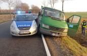 Policyjny pościg za skradzionym Mercedesem Sprinterem