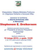 W bibliotece o amerykańskich prezydentach i pionierce Gorzowa