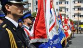 Policjanci na wojewódzkich obchodach Dnia Strażaka