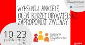 Wypełnij ankietę o budżecie obywatelskim