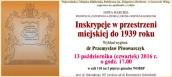 „Inskrypcje w przestrzeni miejskiej do 1939 roku"