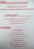 Zaproszenie na koncert z okazji Dnia Babci i Dziadka
