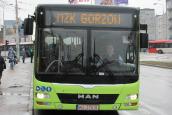 Prezydent Wójcicki na czele autobusowej kolumny