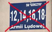 Informacja dla osób objętych zmianą nazw ulic