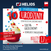 To już 10. urodziny kina Helios w Gorzowie!