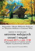 Wystawa prac artystów malujących ustami i nogami