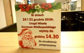 Organizacja pracy UM w czasie okołoświątecznym