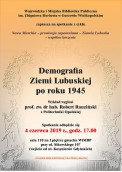 Demografia po 1945 r. w regionie gorzowskim