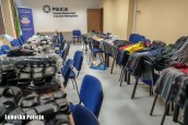 Podrabiana odzież i obuwie na giełdzie