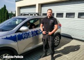 Policjant z Witnicy pomógł tonącej
