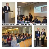 Pierwsza obrona pracy doktorskiej w AJP
