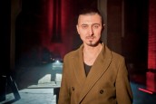 Adam Bałdych w studiu radiowej „Trójki”