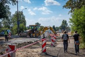 Przebudowa ul. Śląskiej trwa w najlepsze