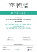 Gorzowska lecznica w złotej setce szpitali