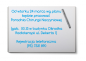 Poradnie szpitalne czynne wg planu