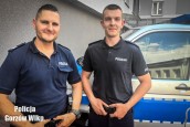 Policjanci weszli przez balkon na 6. piętrze
