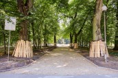 Trwa remont alejek w parku Kopernika