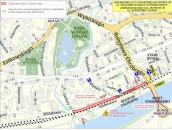 Sikorskiego przejezdna, ograniczenia na Spichrzowej