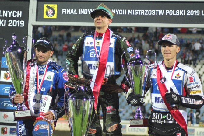 Finał IMP 2019 - Bartosz Zmarzlik, Janusz Kołodziej i Maciej Janowski