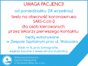 Testy ze skierowaniem od lekarzy rodzinnych