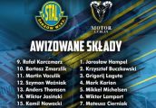 Składy na mecz Stali Gorzów i Motoru Lublin