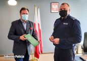 Podziękowania dla policjantów