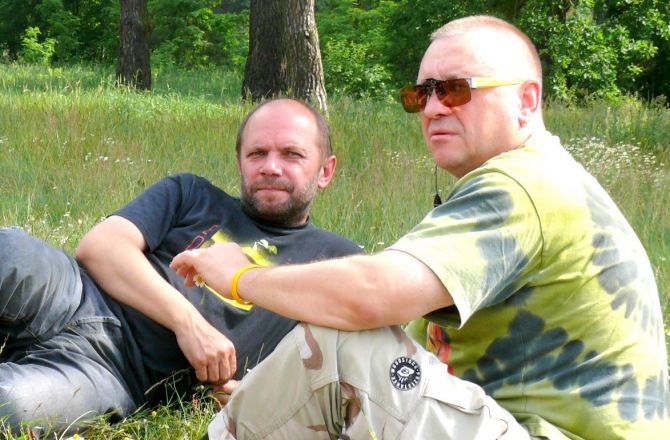 Zdzisław Garczarek i Jerzy Owsiak