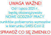 Pobieranie wymazów w innych godzinach