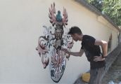 Kolejny mural, choć nieco inny od tradycyjnych