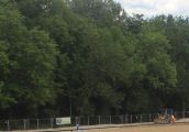 Zamknięta ścieżka między stadionami