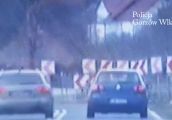 Szaleństwo! Jechał z pękniętą szybą, łamał przepisy, nie miał prawa jazdy...