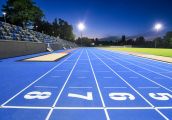 Stadion już oświetlony robi wrażenie - galeria