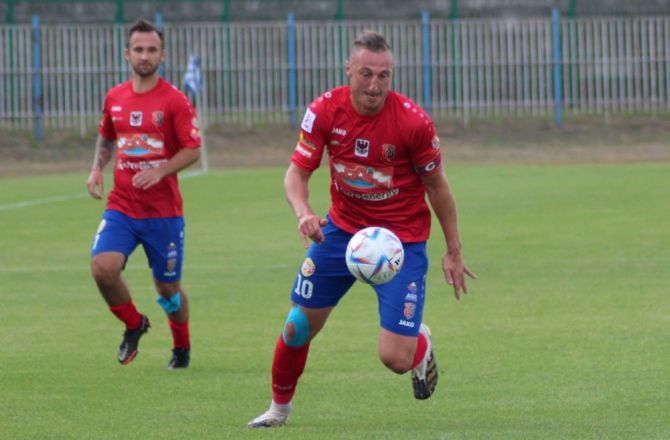 Paweł Krauz, strzelec decydującego gola w Kluczborku