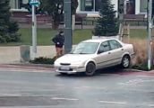 Niebezpieczne manewry w centrum Gorzowa