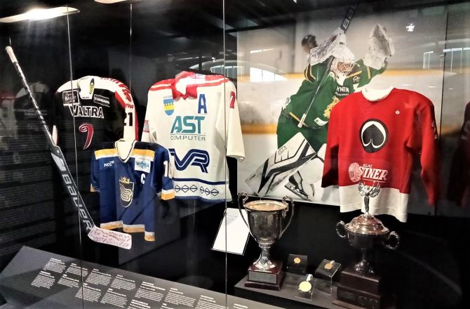 Wystawa Hockey Hall of Fame Finland prezentuje najważniejsze wydarzenia fińskiego hokeja na lodzie