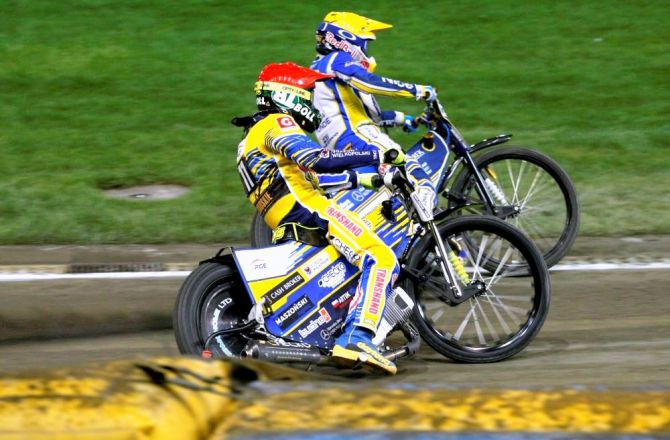 Martin Vaculik i Robert Lambert w 2022 roku na gorzowskim torze