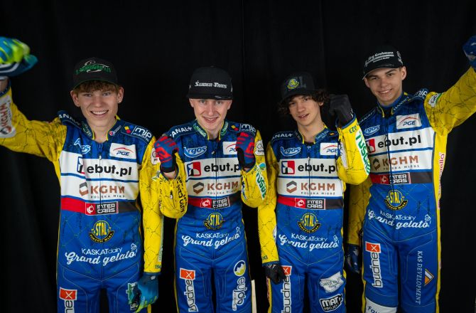 Od lewej: Jakub Stojanowski, Mateusz Bartkowiak, Oskar Hurysz i Oskar Paluch