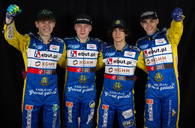 Od lewej: Jakub Stojanowski. Mateusz Bartkowiak, Oskar Hurysz i Oskar Paluch